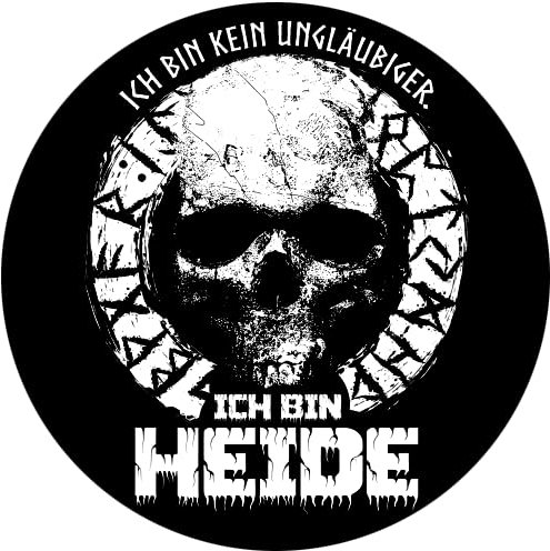Ich bin kein Ungläubiger-Ich bin Heide Aufkleber 10 cm
