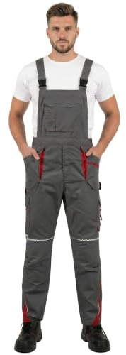 BWOLF Drift Arbeitslatzhose Männer Latzhose Herren Arbeitshose mit Latz mit Multifunktionstaschen, Ripstop-Gewebe mit vielen Taschen
