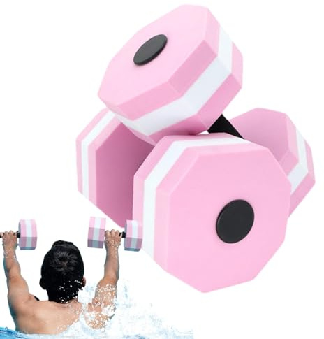 scyca Water Weights, Water Dumbbells | 1 Pair Dumbbell Set Made of High Density EVA Foam for Aqua Fitness - Aqua Fitness Barbell Exercise Handbar, Pool Weights Set for Aqua Fitness