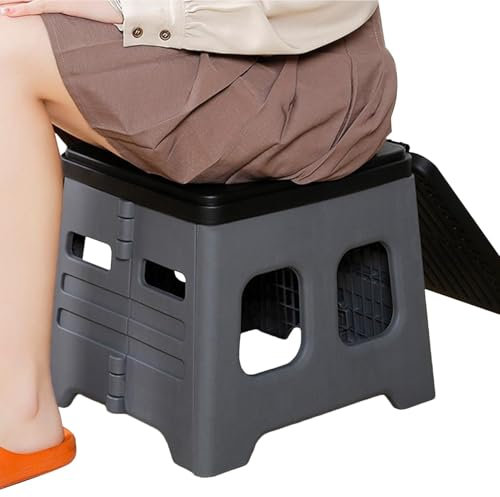 ccuzs Siège de toilette de camping, WC de voyage pliable, WC de voiture léger, siège de toilette portable, WC de voiture, pliable, léger pour usage d'urgence pour adultes et