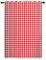 ggaimwf Karierte Vorhänge Rot und Weiß Gingham Vorhänge für Wohnzimmer Bauernhaus Klassisch Vorhänge Fensterbehandlungen Schlafzimmer Kinderzimmer Innen Tür Rückenschlaufe Vorhang 135x175cm 1 Panel