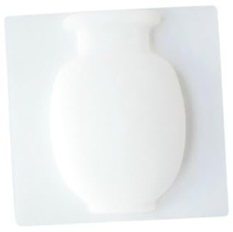 Ciieeo Kühlschrankvase Aus Silikon Saugnapfvase Wiederverwendbar Waschbar Mini-blumenvase Für Kühlschrank Glas Fliesen Weiß Wohndekoration