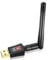 RUOVXWU Wifi Dongle, USB Wifi Dongle for PC High Speed 600Mbps Adapter Dual Band High Speed Internet 2.4/5GHz USB Wifi Computer Internet Adapter for PC/Desktop/Tablet/Laptop