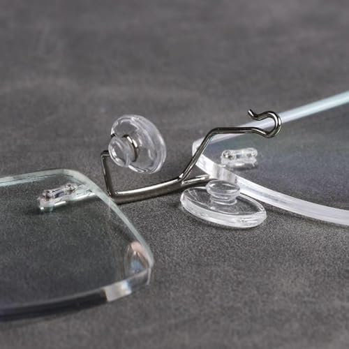 5 Paar Nasenpads für Brillen, rund, zum Einstecken, für Brillen und Sonnenbrillen