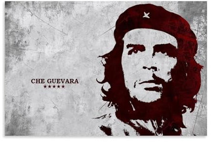 LOKJKOEQ Che Guevara Figure Art Poster Dekorative Malerei Leinwand Wandkunst Wohnzimmer Poster Schlafzimmer Malerei 12x18inch(30x45cm)