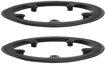 POPETPOP Lot de 2 Protège-Plateau de Vélo, 40 Dents, Plastique | Usage Polyvalent, pour Vélo Urbain et Vtt, Noir, Installation Facile, Compatible Plateau