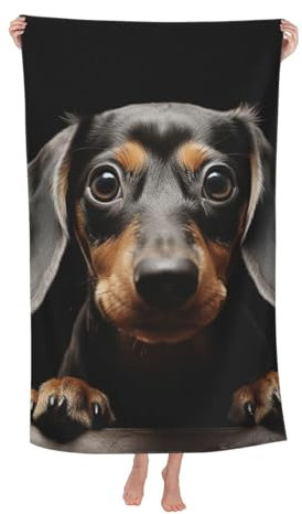 Pad Dackel, schnelltrocknendes Handtuch, Mikrofaser, Fitnessstudio, Sommer, Picknickdecke, Yoga und Schwimmen