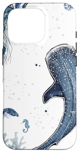 Wal Hai Ozean Küste Marine Sommer Ästhetik Hülle für iPhone 16 Pro