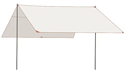 Tenda a baldacchino esterno grande protezione solare da tenda da sole e tettoia da picnic da picnic for campeggio portatile a apertura(White)