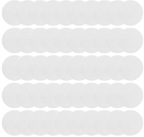 NIZEAMI Juego de 50 pegatinas de sublimación de aluminio, redondas, colgantes, bandeja, de aluminio, discos en por sublimación