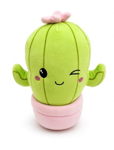 Generisch Doudou Fleur 24 cm - Peluche Mignon en Pot de Fleurs - Peluche Douce Plante Kawaii - Cadeau & Décoration (Cactus)