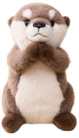 Lempefe Kuscheltier Otter Plüschtier, Otter Stofftier, zum Kuscheln & Spielen, Plüsch Otter Spielzeug, Superweiche Kleines Kuscheltie, Geschenk Spielzeu Für Kinder (35 cm)