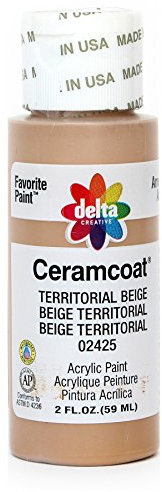 Ceramcoat acrylique peindre 2 onces-Territorial Beige/Opaque