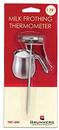 Grunwerg TMT-44H Thermometer, Stainless Steel,1.75 Dial, silver