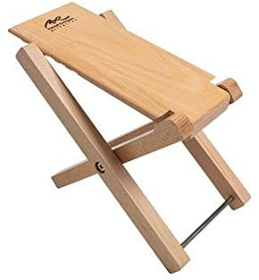 Manuel Rodriguez 536505 Fußbank Gitarre, Holz-Fußbänkchen, naturfarben