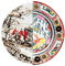 Seletti Assiette plate en porcelaine Ø 27,5 H.2,3 Hybrid-Eusapia