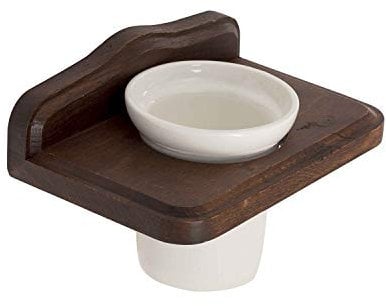 Porta spazzolini in Legno e Ceramica MOD. Mathilde