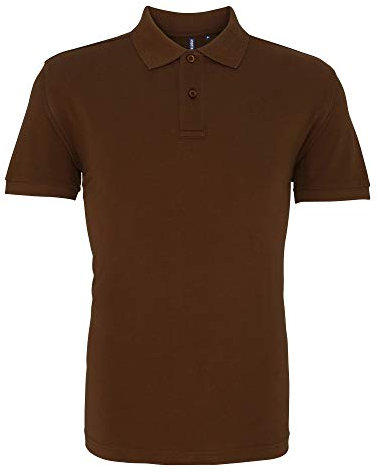 Asquith And Fox Men's Classic Fit Polo Shirt, Brown (Milk Chocolate 000), Medium
