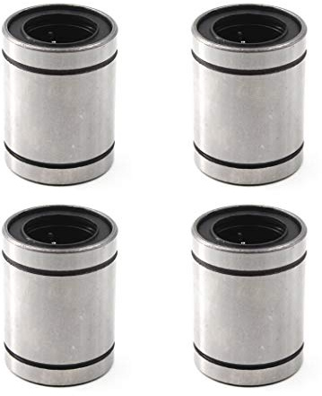 SeeRaphee LM20UU Lineares Kugellager, 20 x 32 x 42 mm, Linearwälzlager, Stahl, 4 Stück