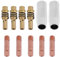 Ugello 15AK, Fydun ugelli 11pcs punte di Supporti MIG Saldatore accessorio di consumo adatto per attrezzatura per saldatura pistola torcia 15AK + boquilla soldar 0.5