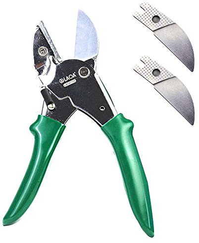 Gartenschere 8 Zoll Garten Bypass Scheren Scharfe Schnittschere/Gartengerät mit 2 x Ersatzklinge