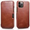 Mobiskin Cover Compatibile con Apple iPhone 12 e iPhone 12 PRO (6,1 Pollici), Custodia con Vera Pelle, Case Ultra-Sottile, Custodia Protezione, Marrone Vintage