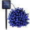 Lamker 12M 100er LEDs Lichterketten Solar Außen Blau LED Lichterkette Wasserdicht Grünes Kabel 8 Modi Dimmbar Solarlichterkette Beleuchtung Deko für Garten Terrasse Balkon Tor Hof Hochzeit