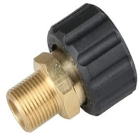 1 x Hochdruckreiniger-Adapter-Set, 6,35 mm Stecker auf M22-Buchse, Hochdruckreiniger-Anschluss, Gartenschlauch, Schnellverbindungsstücke (15 mm Steckerkern)
