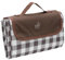 Pelle & Sol Picknickdecke, faltbar, Outdoor-Stranddecke, wasserdicht, sanddicht, maschinenwaschbar, rutschfest, mit Tragegriff, für Familie, Strand, Wandern, Camping, 200 x 140 cm, Braun