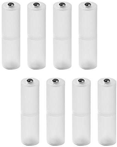Cabilock 8st Batteriekonverter Batterieadapterhalter Transparenter AAA Zum Batterieadapterumschalter AAA Zum Konverter Für Batterie Ladeadapter AAA Zum Adapter Weiß Pp Veranstalter USB