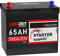 LANGZEIT ASIA Autobatterie 65Ah 12V 580A/EN ASIA Batterie Plus-Pol Links 30% mehr Startleistung ersetzt 60Ah