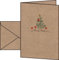 SIGEL DS075 Weihnachts-Karten Set mit Umschlag,, A6, Kraftpapier, 10 Stück Christmas with apples, ideal zum Bedrucken, aus nachhaltigem Papier