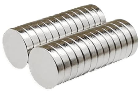 Yizhet Neodym Magnete, 20 Stück Round Magneten Etwa 7 kg Zugkraft, geeignet für Kunst, Handwerk, Hobby, Zuhause und Büro Magnete (15 x 4.5mm)