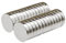 Yizhet Neodym Magnete, 20 Stück Round Magneten Etwa 7 kg Zugkraft, geeignet für Kunst, Handwerk, Hobby, Zuhause und Büro Magnete (15 x 4.5mm)