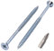 SKIR'CO 100 viti in acciaio zincato 5,0 x 80 mm argento legno viti truciolare, filettatura parziale, testa svasata Pozidriv