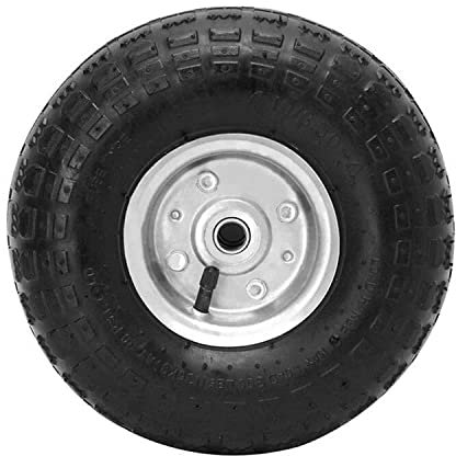 MERAXI 1Pc Roue de brouette 10Roue en Caoutchouc Anti-crevaison pneumatique Aiguille Rouleau brouette Roues universelles pour Chariot de Jardin brouette Aller Chariot remorque Camion 22.9.12