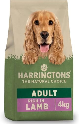 Harringtons Complete Dry Adult Dog Food Lamb & Rice 4kg (Pack of 3) - Made with All Natural Ingredients