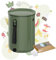 NATIV Bokashi Eimer Starter Set | Bokashi Eimer (9,6 Liter) mit Bokashi Ferment | Designer Küchenkomposter für die Herstellung von Bokashi Kompost | Bokashi-Eimer aus recyceltem Plastik