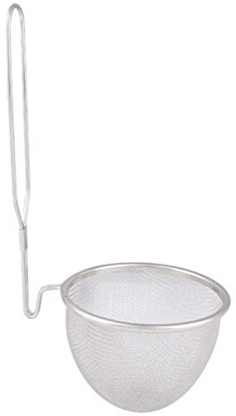 PW TOOLS Panier de pâtes, Passoire en Maille d'acier Inoxydable, Passoire de Cuisine Micro-perforée avec poignée pour pâtes, Spaghettis, Nouilles,