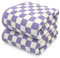 Jacquotha Shower Towels for Bathroom 27.5x55 Inches - Quick Dry Bath Towels Extra Large (2Pack), Cute Towels Checkered Bathroom Towels Set Lilac, 520GSM Absorbent Cotton Towels