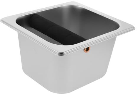 NAMOARLY Espresso Abklopfbehälter Aus Kaffeesatzbehälter Kaffeeklopfbox Mit Großem Fassungsvermögen Für Einfachen Transport Und