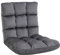 HOMCOM Bodenstuhl 3-in-1 Klappbar Bodensessel mit Rückenlehne 13 Positionen Verstellbare Klappliege Sitzkissen Dunkelgrau Metall Schaumstoff 55 x 71 x 53,5 cm