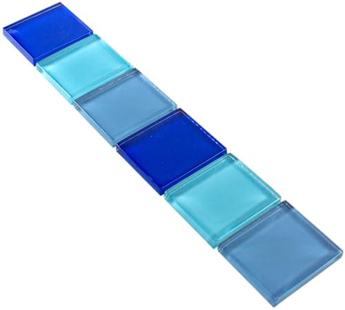 Glas Fliesen Bordüre Exira Blau Türkis