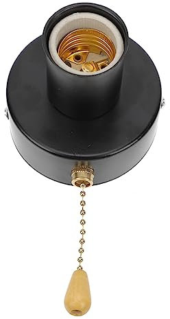 UPKOCH 1ensemble Douille De Lampe Murale Avec Tirette Support Pratique Et Durable Pour Éclairage Intérieur Et Bar