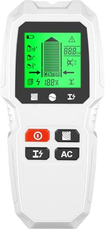Détecteur mural de haute précision - Détecteur de montants en bois et métal - Scanner mural pour bois, fil AC, clous métalliques