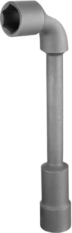 sourcing map L-förmiger, abgewinkelter Sechskant-Steckschlüssel, 30 mm, CR-V, doppelseitig, metrisch, 6-Punkt-Rohrsteckschlüssel für allgemeine Reparaturen, Rohrleitungen, Fahrrad-Autowartung