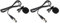 Pistro Lavalia Microphone Metal Tie Clip Lapel Microphone with Clip XLR for Class Video Conferencing 2 Pack