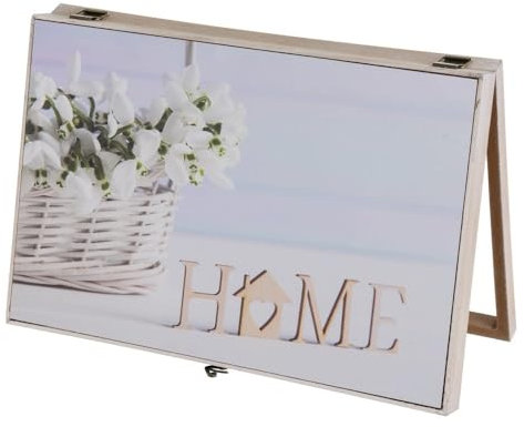 LEKE GO Tapa Contador Luz o Cuadro Eléctrico de Madera Moderno de 46x6x32 cm, Cubre Contador para Entrada Pasillo (Home A)