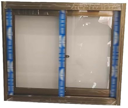 Generico Finestre in Alluminio, WC Cucina Bagno Piccole finestre, Rimodellamento finestre scorrevoli in Vetro(23.6x31.5in/60x80cm)