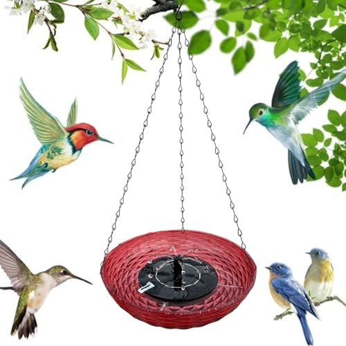 Bebedero solar para pájaros, cuenco de agua para pájaros, fuente de agua para pájaros, fuente de agua solar, fuente de colibrí, fuente de baño de pájaros para terraza, patio, terraza